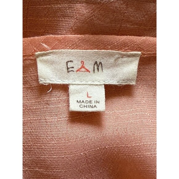 Anthropologie E&M Round Neck Long Sleeve Lightweight Flowy Pullover Top L - Picture 8 of 10